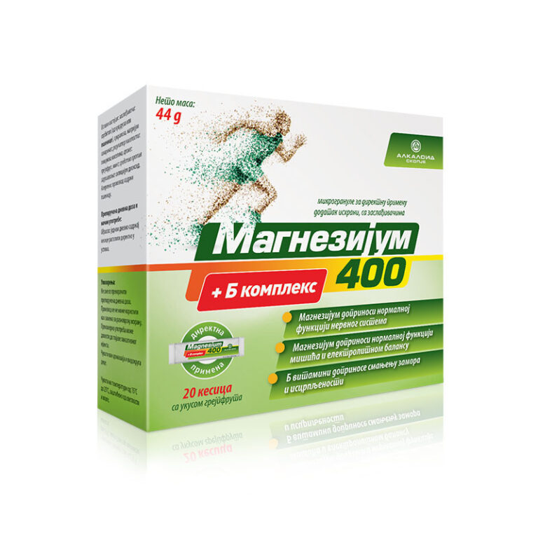 Magnezijum 400+B Complex 20 KESICA - Apoteka Prof-Farm Novi Sad